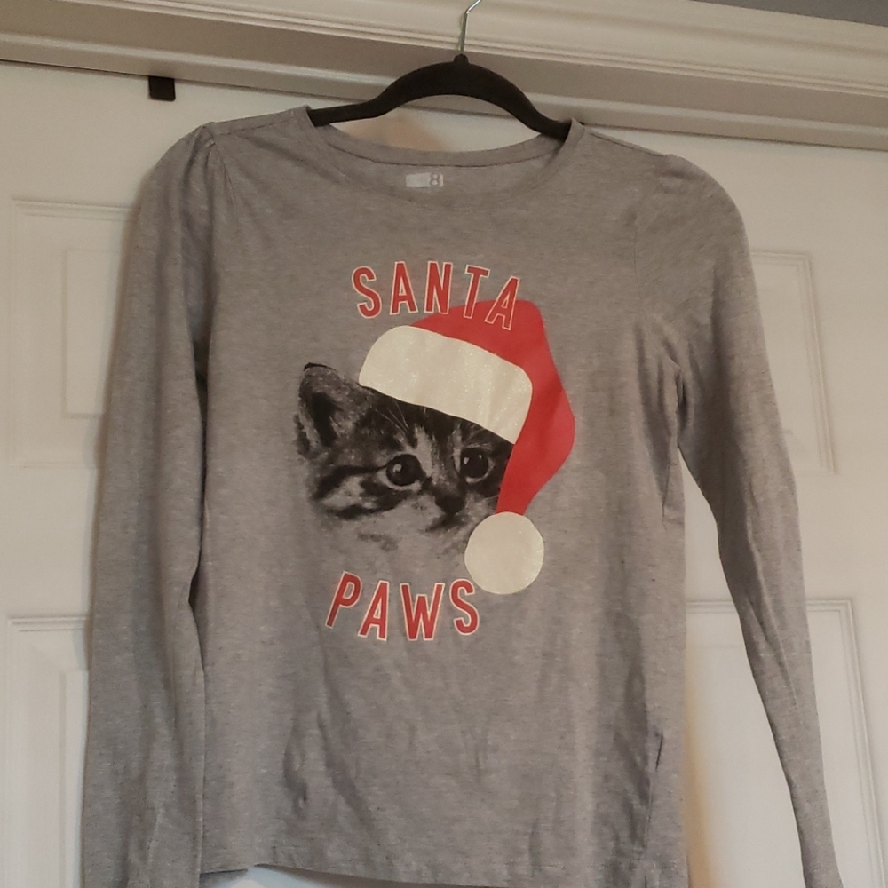 Girls Long sleeve Christmas shirt